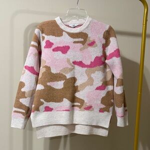 THML Pink and Brown Camouflage Sweater